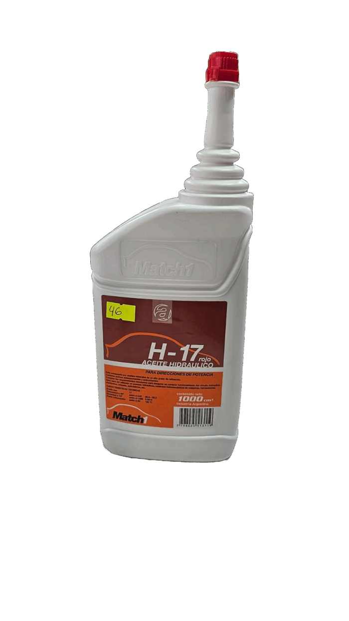 ACEITE HIDRAULICO H-17 ROJO X 1000CC MATCH1