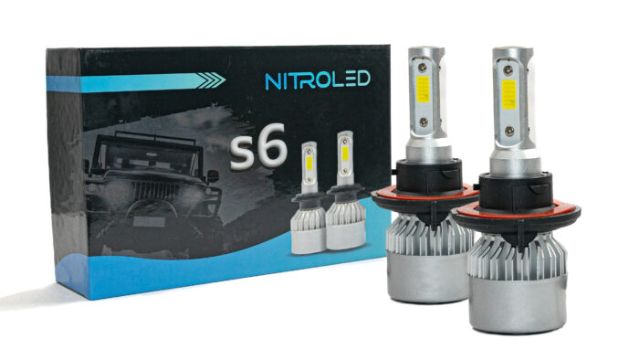 KIT CREE LED H13 S6 CHIP COB 12V
