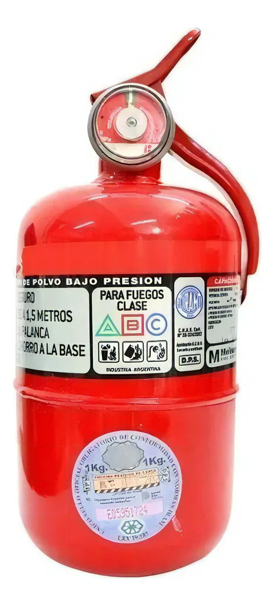 SEG MATAFUEGO REGLAMENTARIO 1KG C/SELLO CORTO
