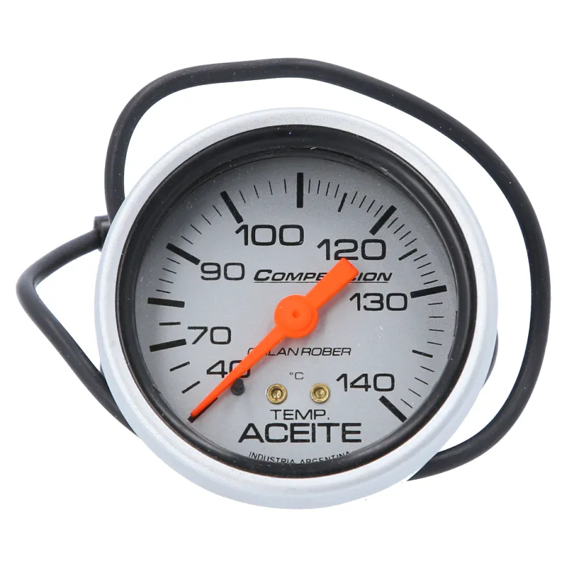 INSTRUMENTAL OR MANOMETRO TEMP ACEITE PLATA COMPETICION MECA 2M